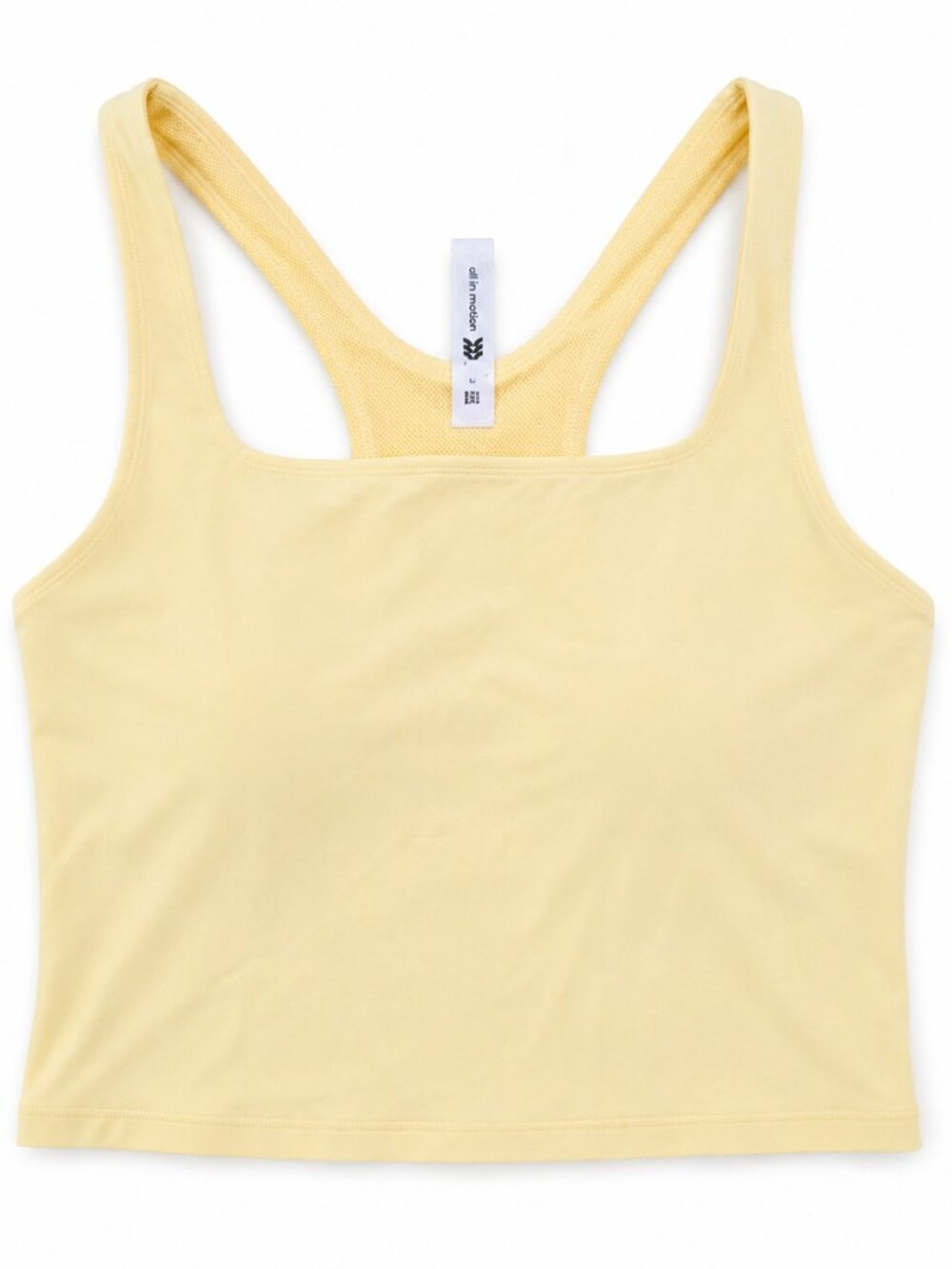 all in motion Yellow Racerback Tank Top